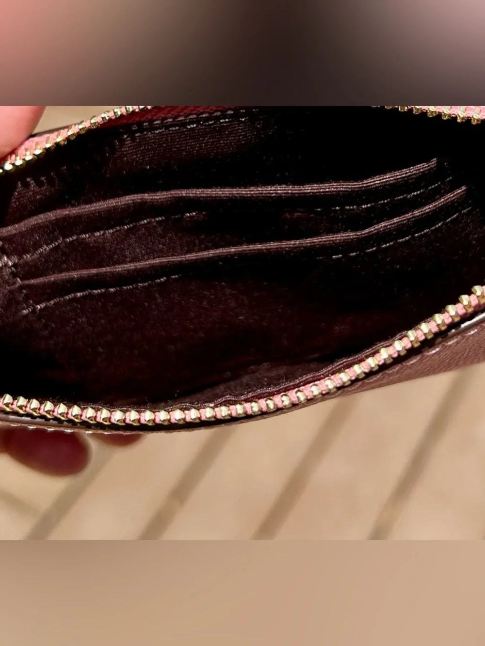 Coach Bubblegum Pink Leather Wristlet Corner Zip NWT - Picture 13 of 16